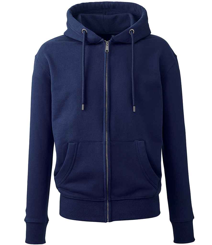Anthem Organic Full Zip Hoodie - Oxford Navy