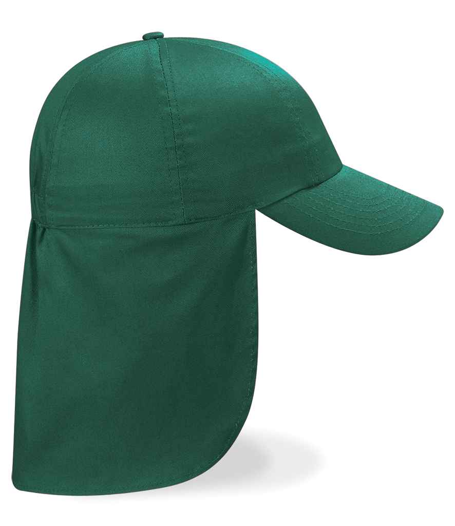Beechfield Kids Legionnaire Style Cap - Bottle Green