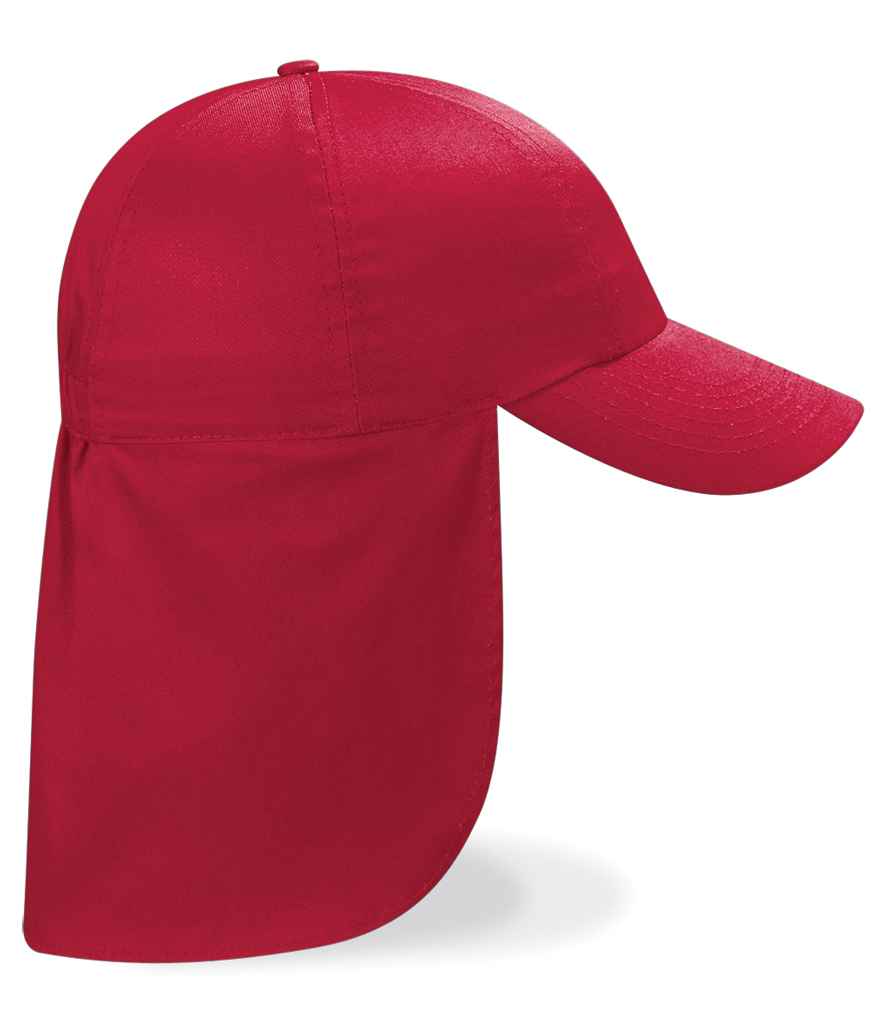 Beechfield Kids Legionnaire Style Cap - Classic Red
