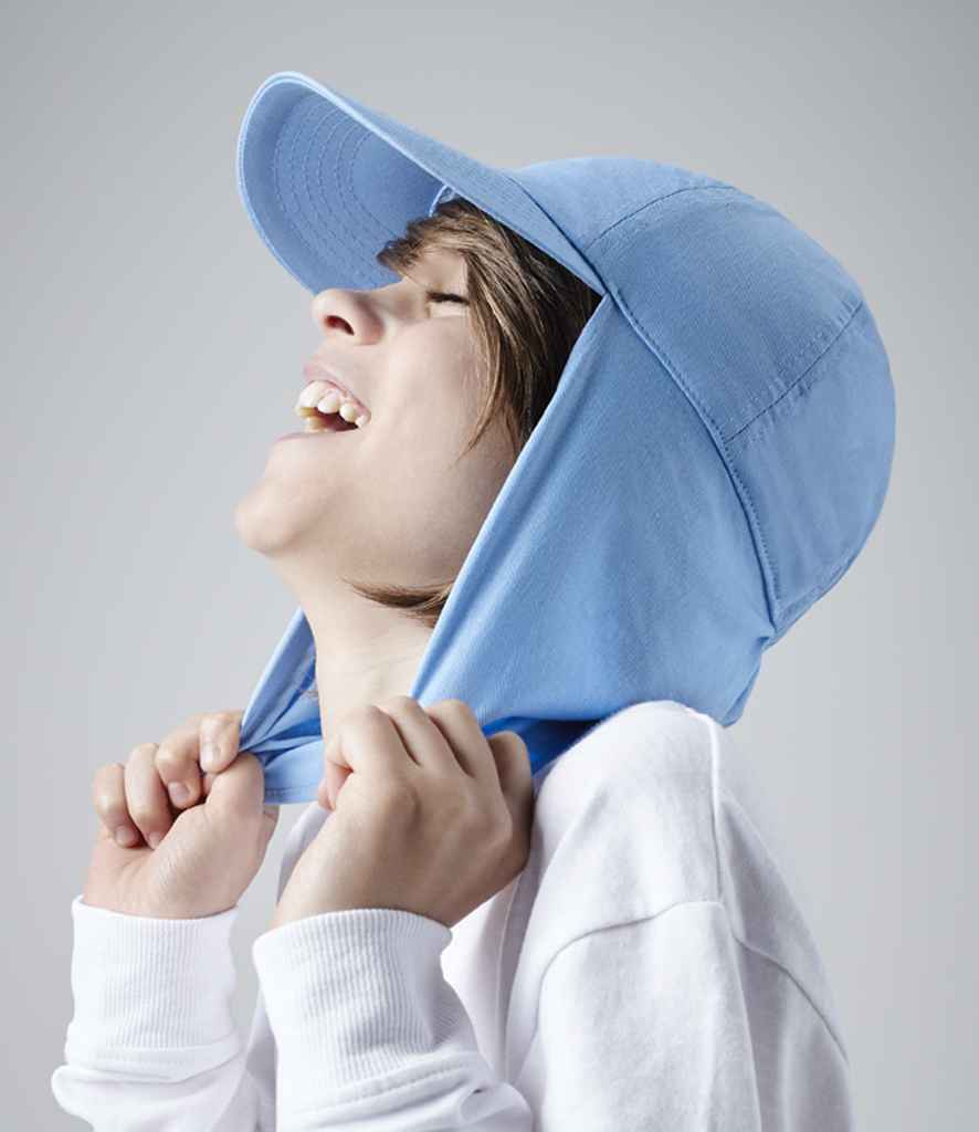Beechfield Kids Legionnaire Style Cap - Sky Blue