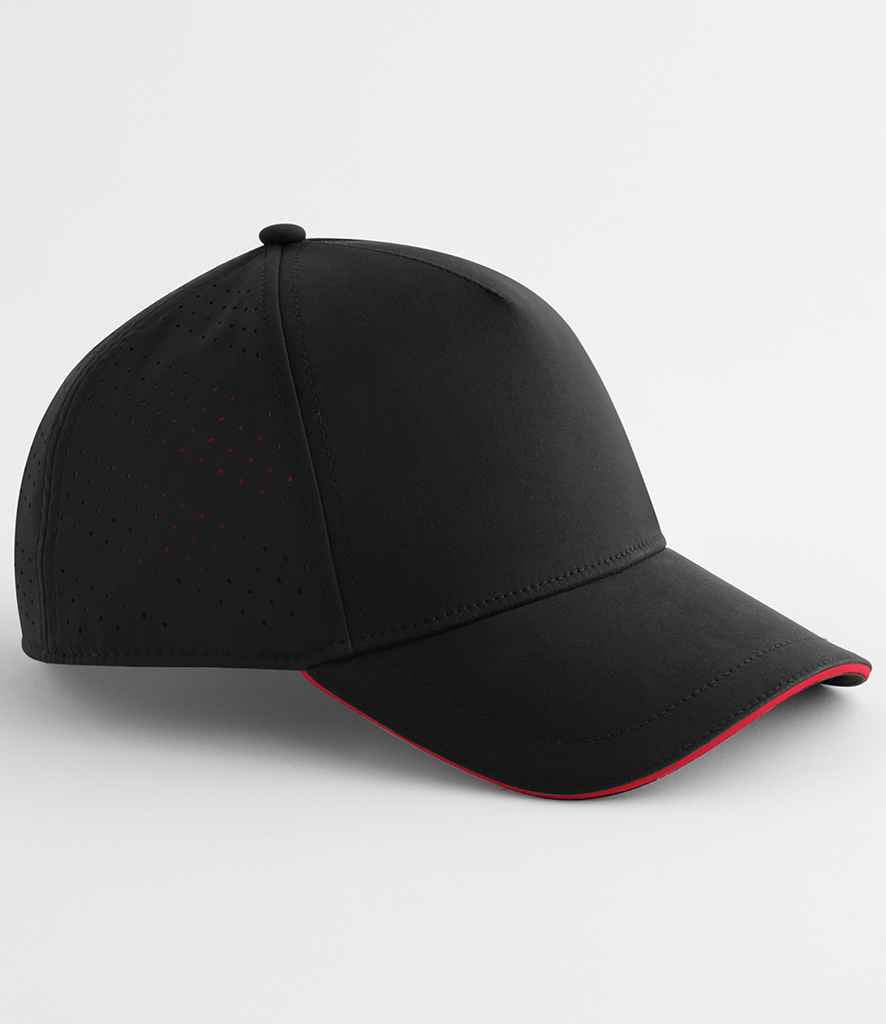 Beechfield Accelerate Cap - Black/Red