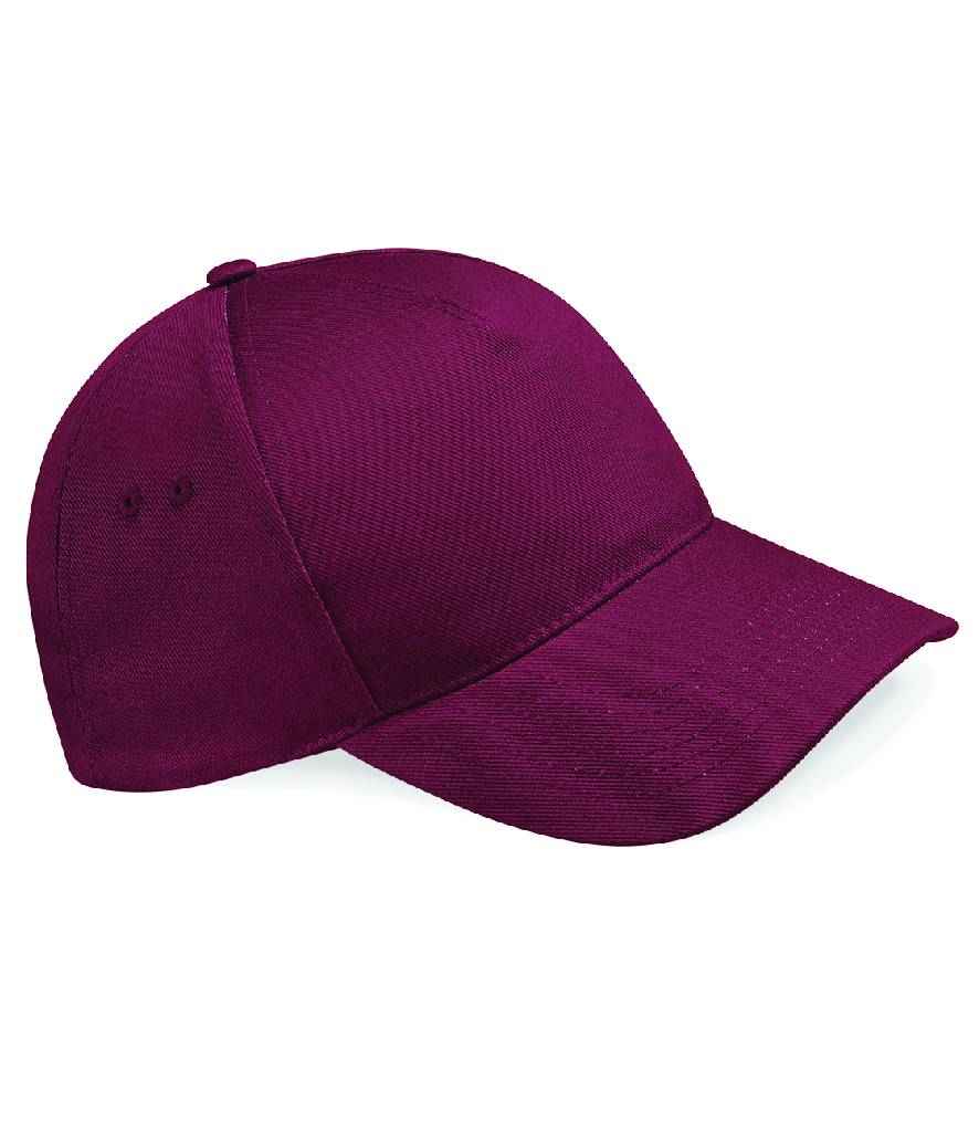 Beechfield Ultimate 5 Panel Cap - Burgundy