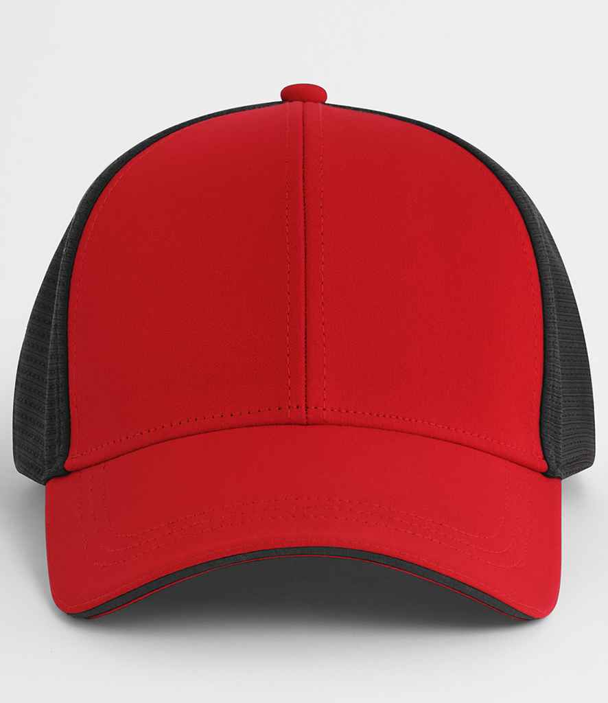 Beechfield Club Cap - Red/Black