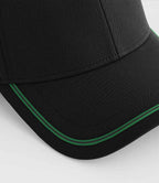 Beechfield Match Day Cap - Black/Kelly Green