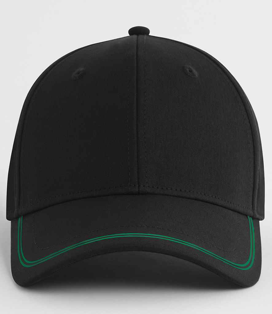 Beechfield Match Day Cap - Black/Kelly Green