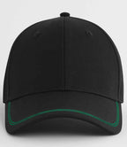 Beechfield Match Day Cap - Black/Kelly Green