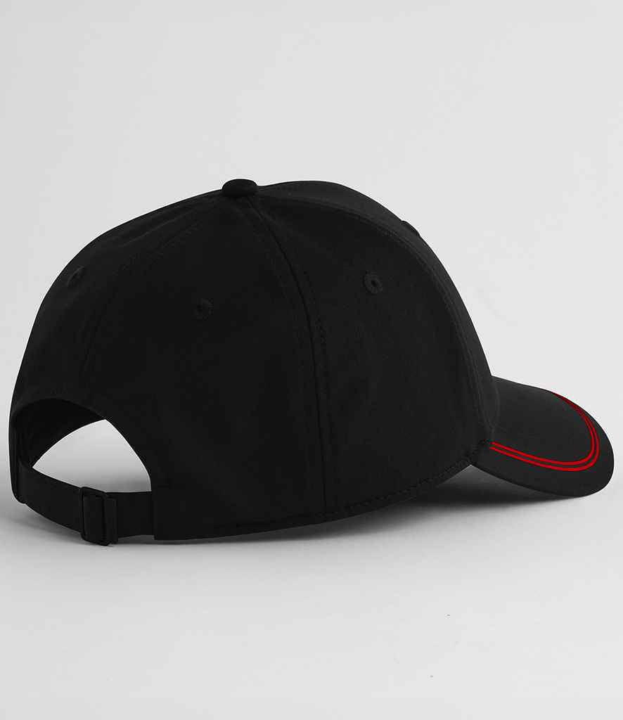 Beechfield Match Day Cap - Black/Red