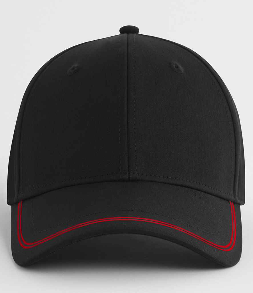 Beechfield Match Day Cap - Black/Red