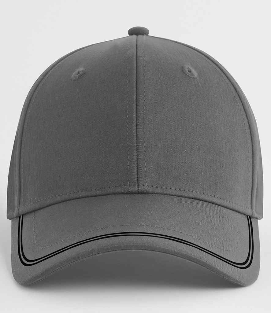 Beechfield Match Day Cap - Gunmetal/Black