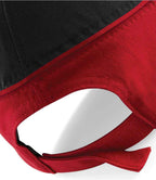 Beechfield Teamwear Competition Cap - Black/Classic Red