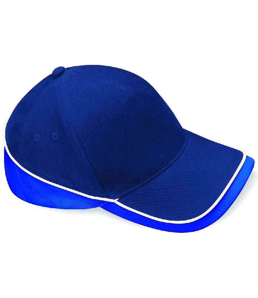 Beechfield Teamwear Competition Cap - French Navy/Bright Royal/White