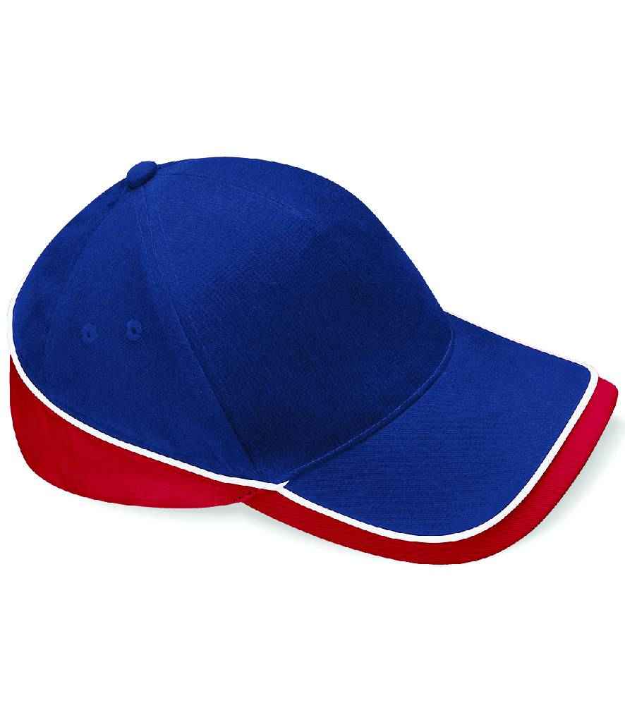 Beechfield Teamwear Competition Cap - French Navy/Classic Red/White