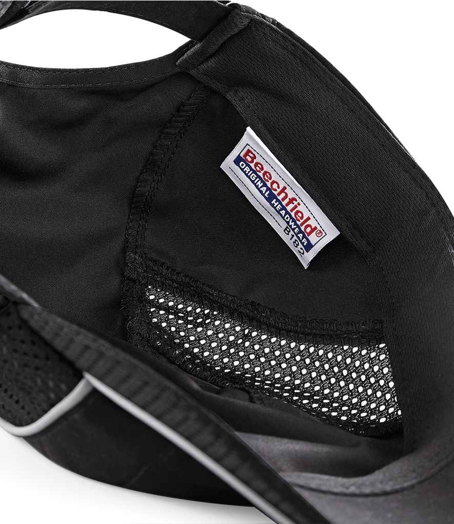 Beechfield Coolmax® Flow Mesh Cap - Black