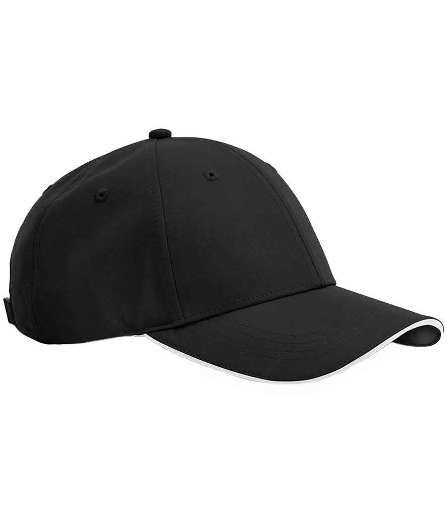 Beechfield Team Sports-Tech Cap - Black/White