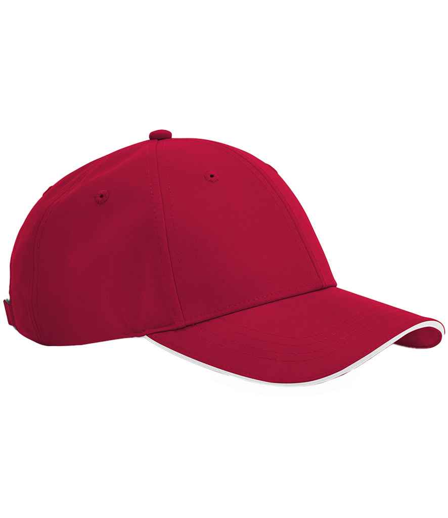 Beechfield Team Sports-Tech Cap - Classic Red/White