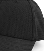 Beechfield Air Mesh 6 Panel Cap - Black