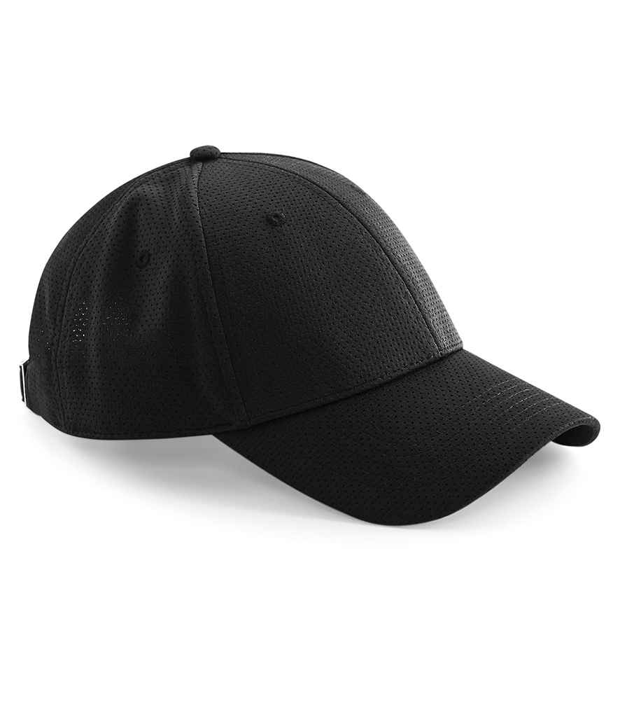 Beechfield Air Mesh 6 Panel Cap - Black