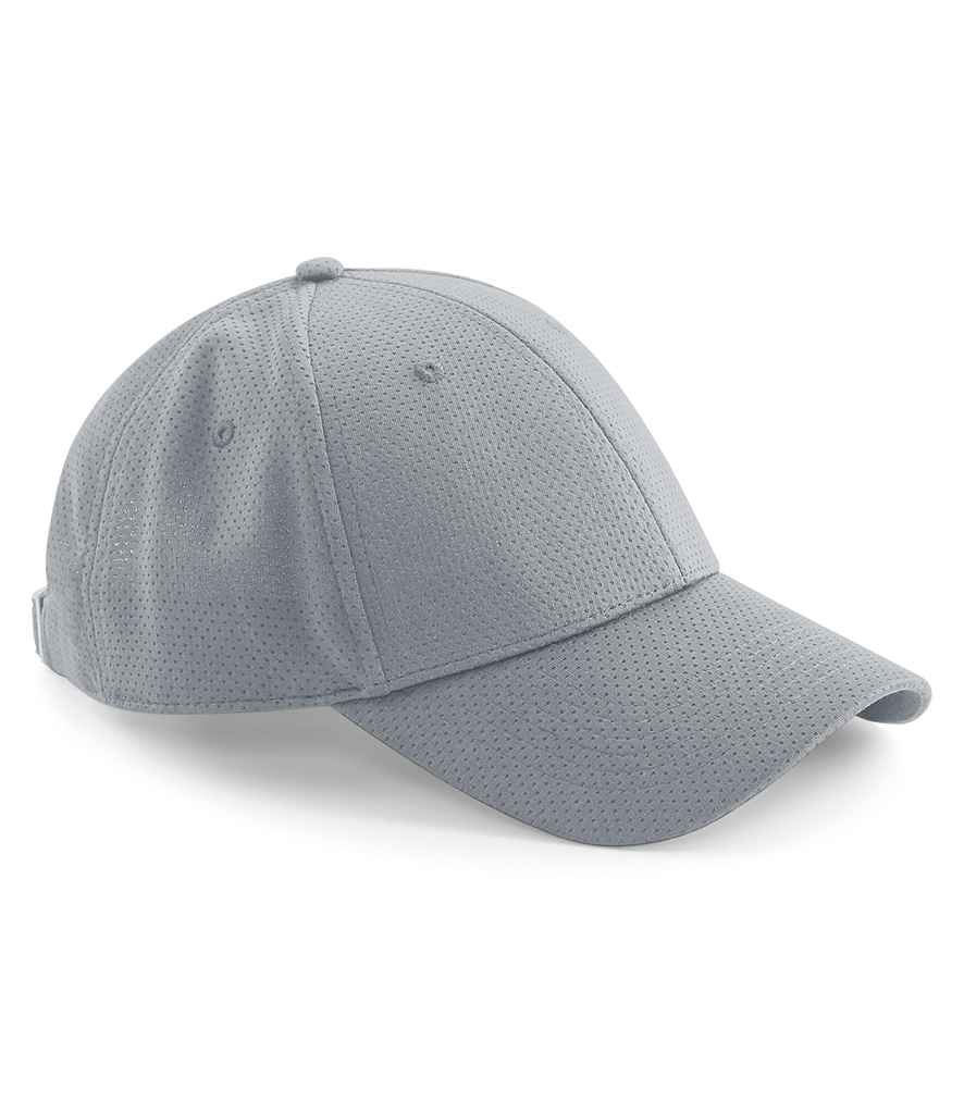 Beechfield Air Mesh 6 Panel Cap - Light Grey