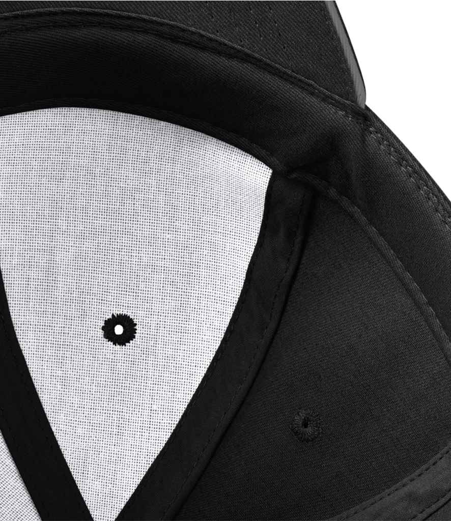 Beechfield Athleisure 6 Panel Cap - Black/Graphite Grey