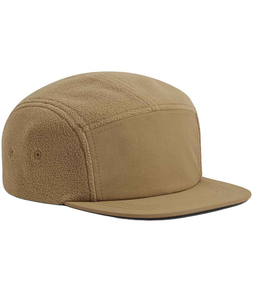 Beechfield Recycled Fleece Outdoor Camper Cap - Biscuit
