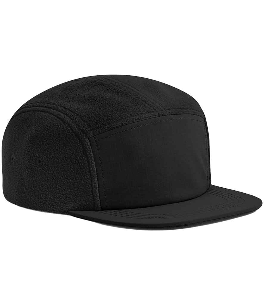 Beechfield Recycled Fleece Outdoor Camper Cap - Black