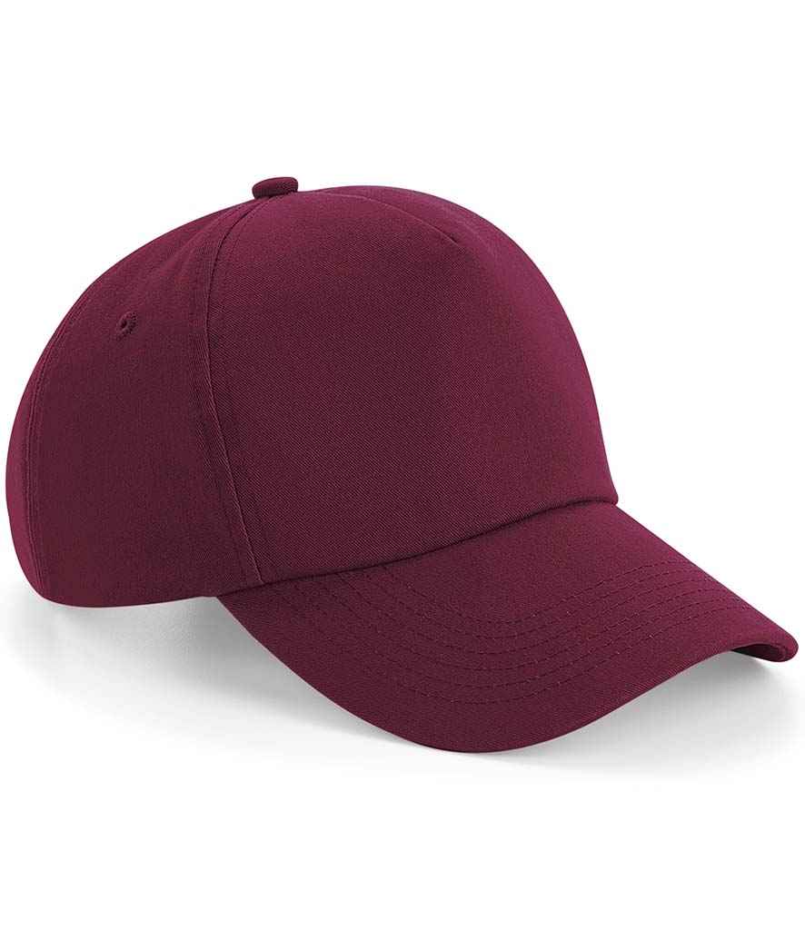 Beechfield Authentic 5 Panel Cap - Burgundy