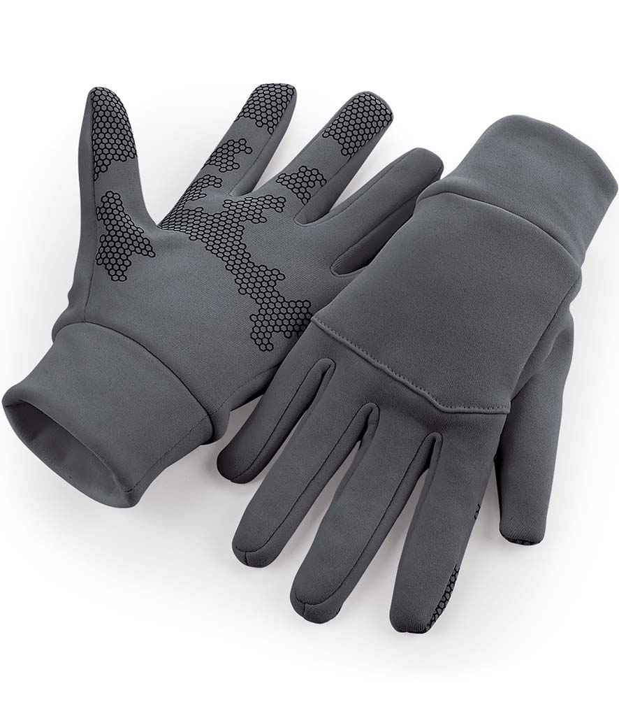 Beechfield Sports Tech Soft Shell Gloves - Graphite Grey