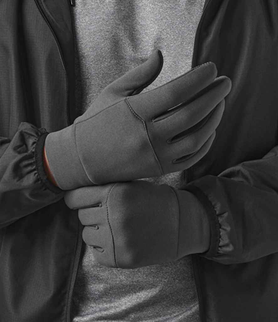 Beechfield Sports Tech Soft Shell Gloves - Graphite Grey