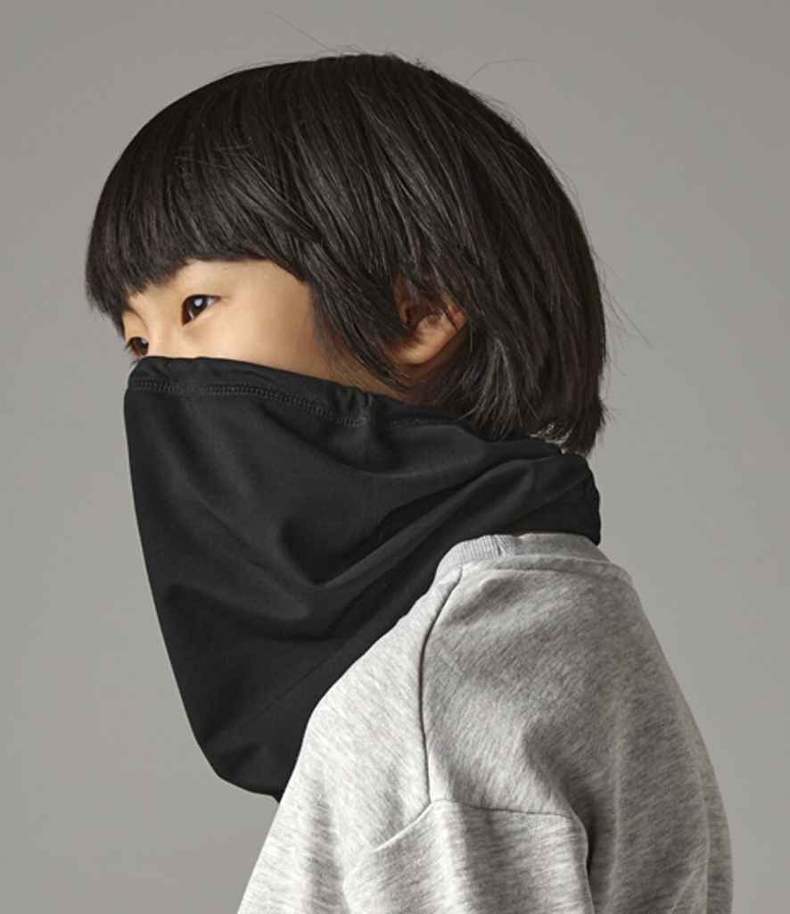 Beechfield Kids Sports Tech Soft Shell Neck Warmer - Black