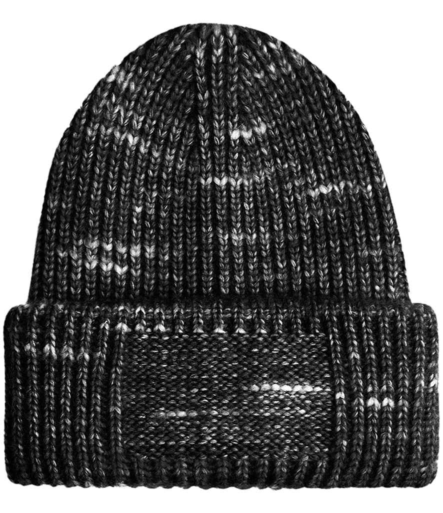 Beechfield Chunky Knitted Patch Beanie - Midnight Haze