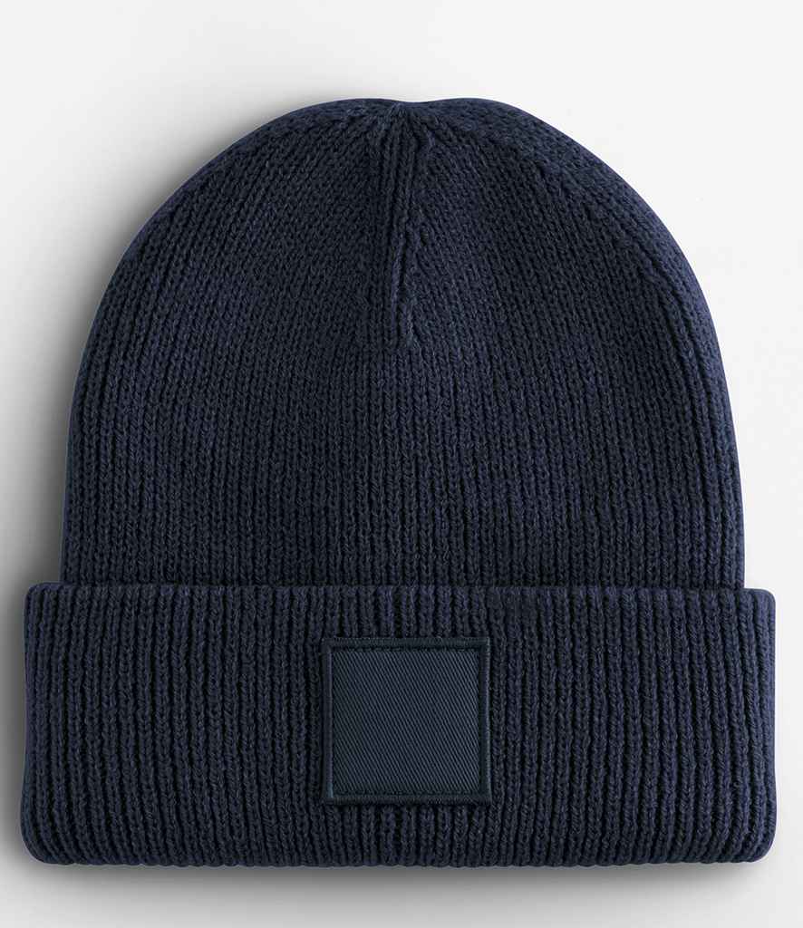 Beechfield Kids Deep Cuffed Tonal Patch Beanie - French Navy