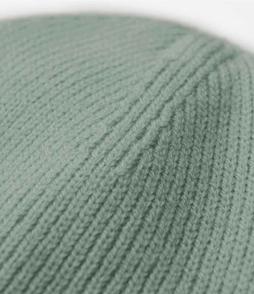 Beechfield Deep Cuff Tonal Patch Beanie - Dusty Green