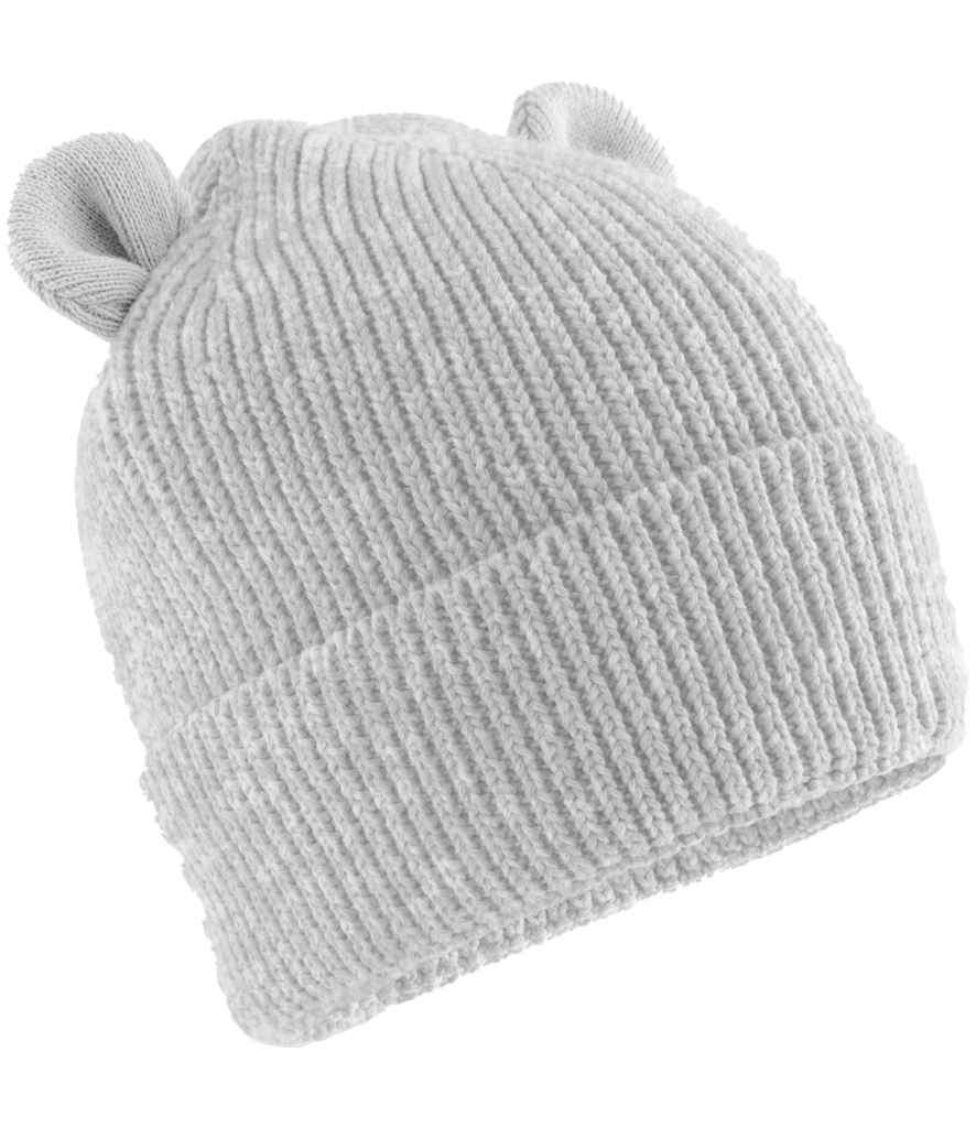 Beechfield Organic Baby Bear Beanie - Cloud Grey