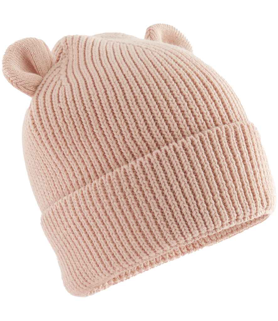 Beechfield Organic Baby Bear Beanie - Peach