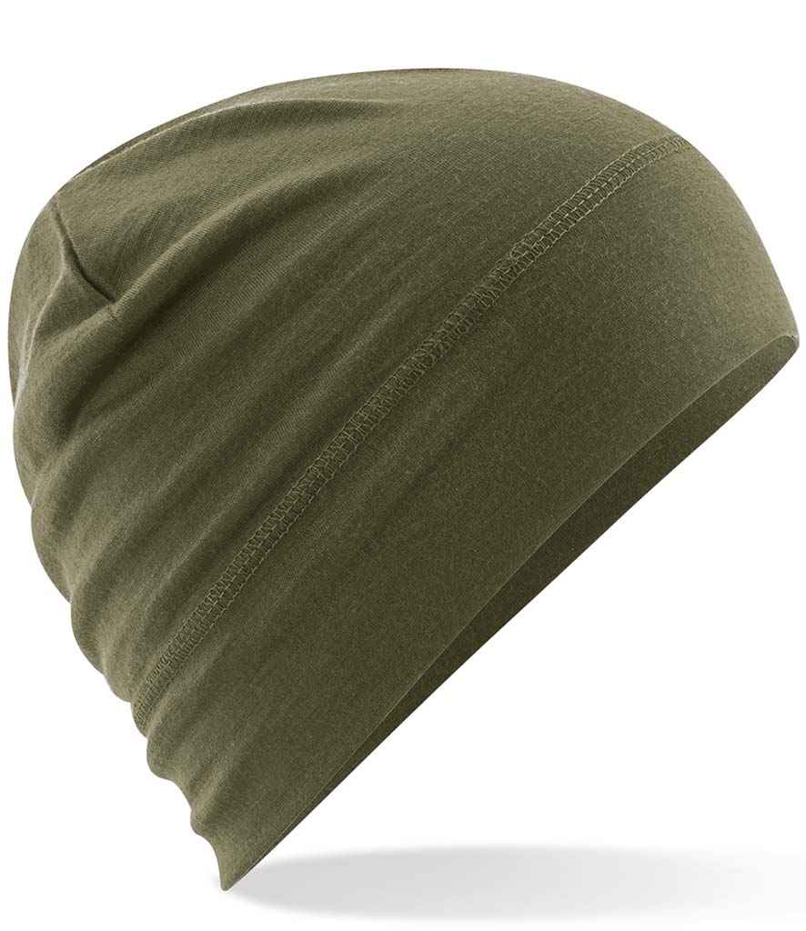 Beechfield Merino Beanie - Military Green