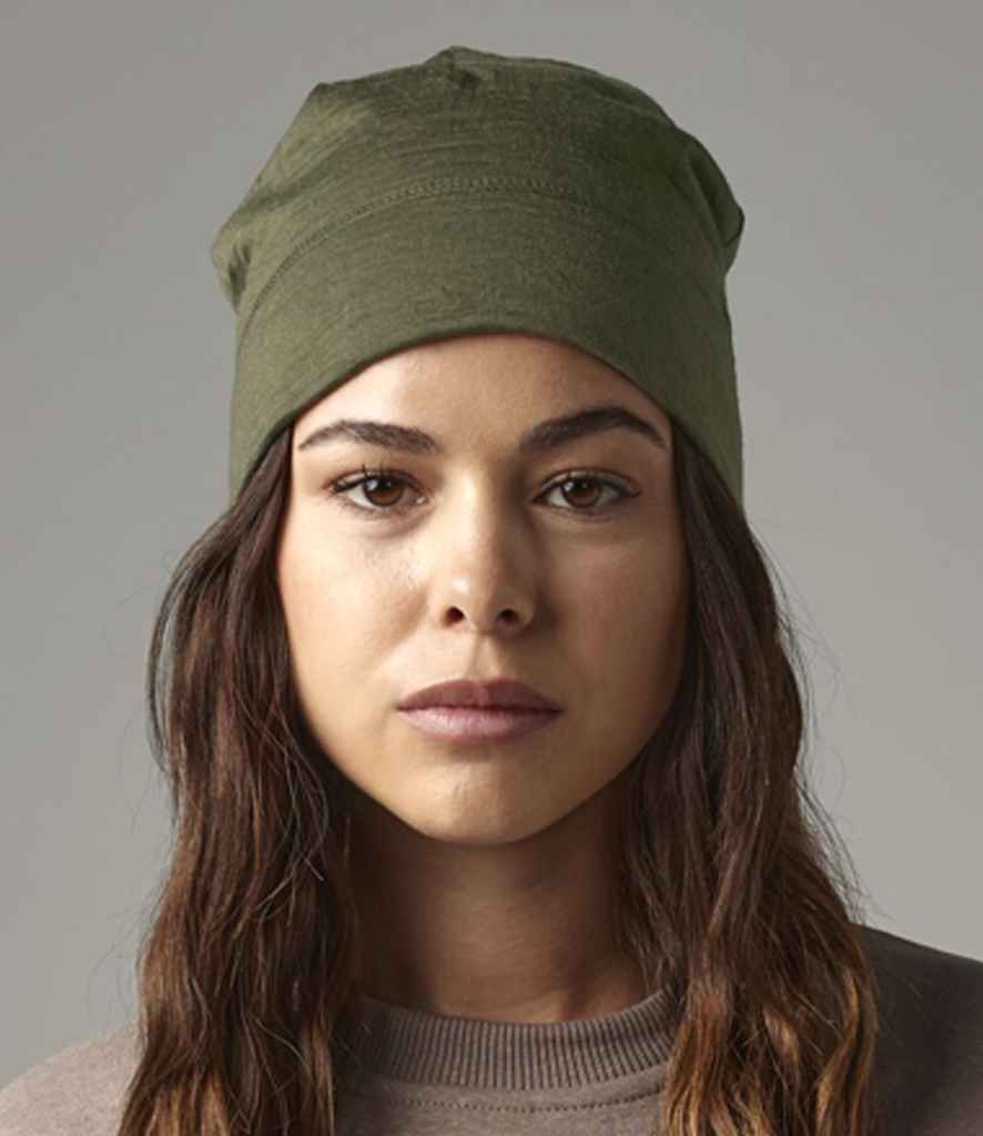 Beechfield Merino Beanie - Military Green