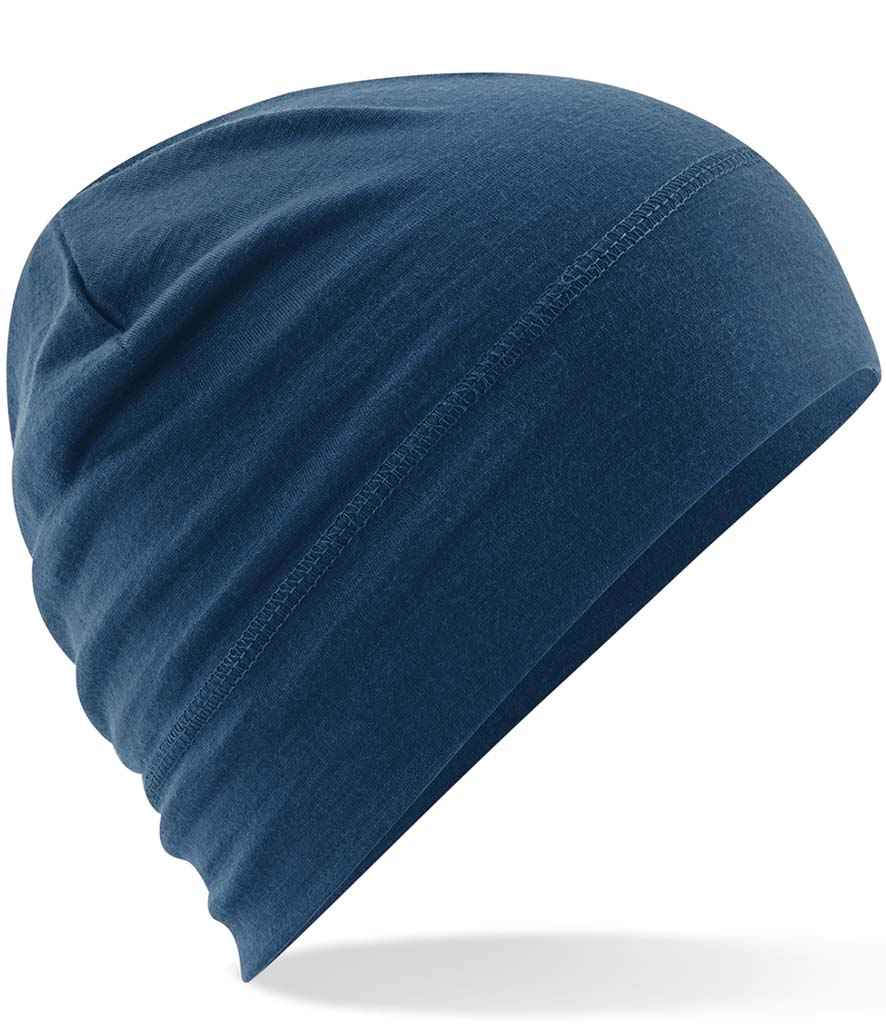 Beechfield Merino Beanie - Steel Blue