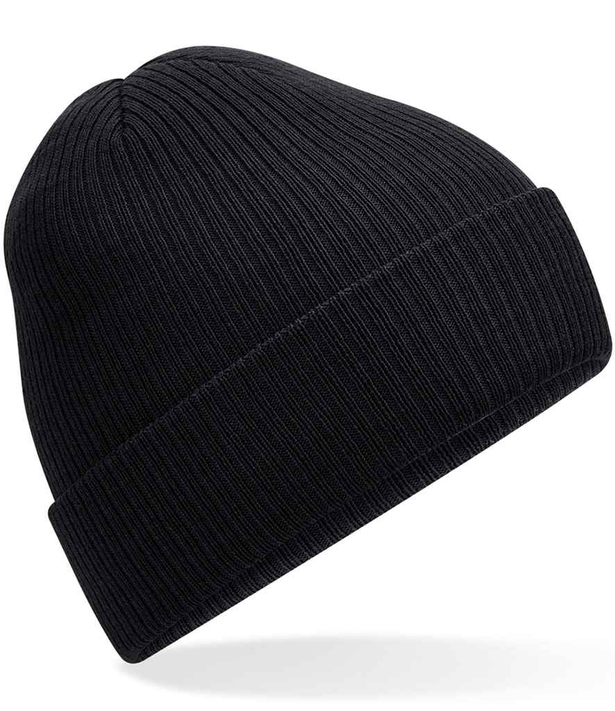Beechfield Polylana® Ribbed Beanie - Black