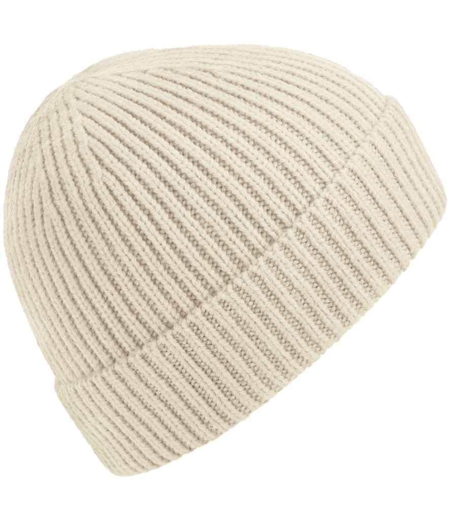 Beechfield Engineered Knit Ribbed Beanie - Oatmeal