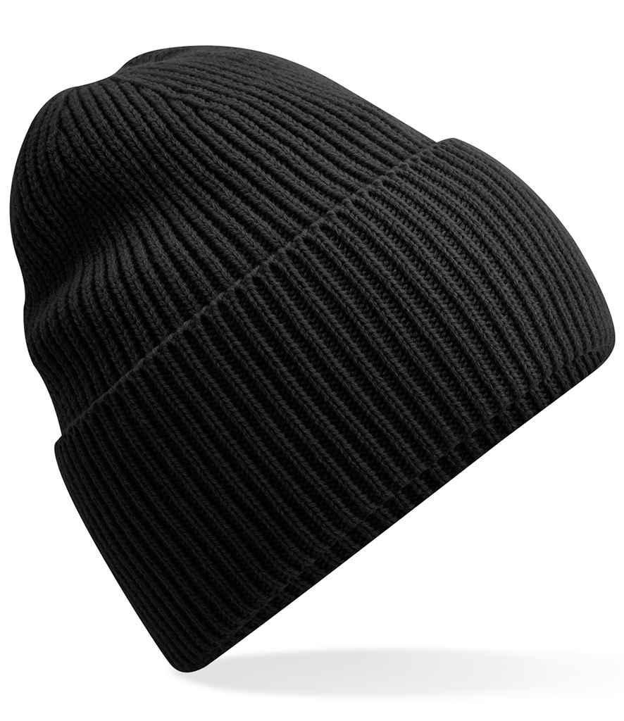 Beechfield Recycled Oversized Cuffed Beanie - Black