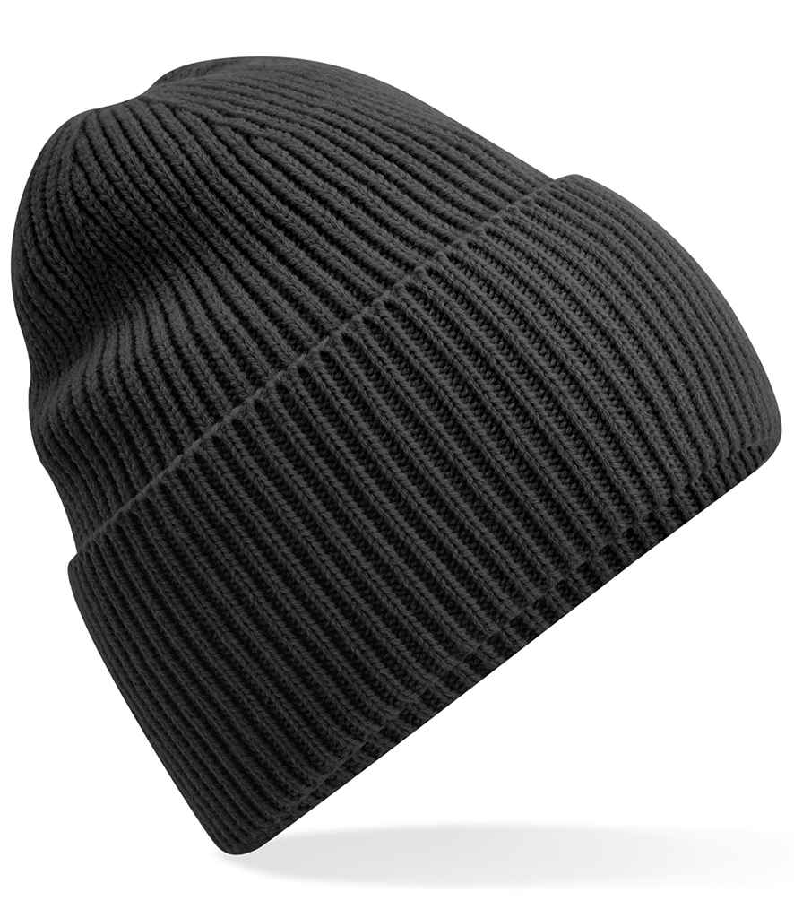Beechfield Recycled Oversized Cuffed Beanie - Charcoal