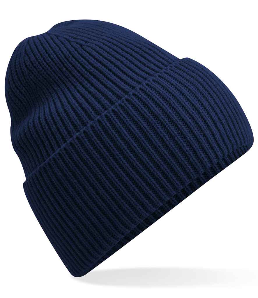 Beechfield Recycled Oversized Cuffed Beanie - Oxford Navy