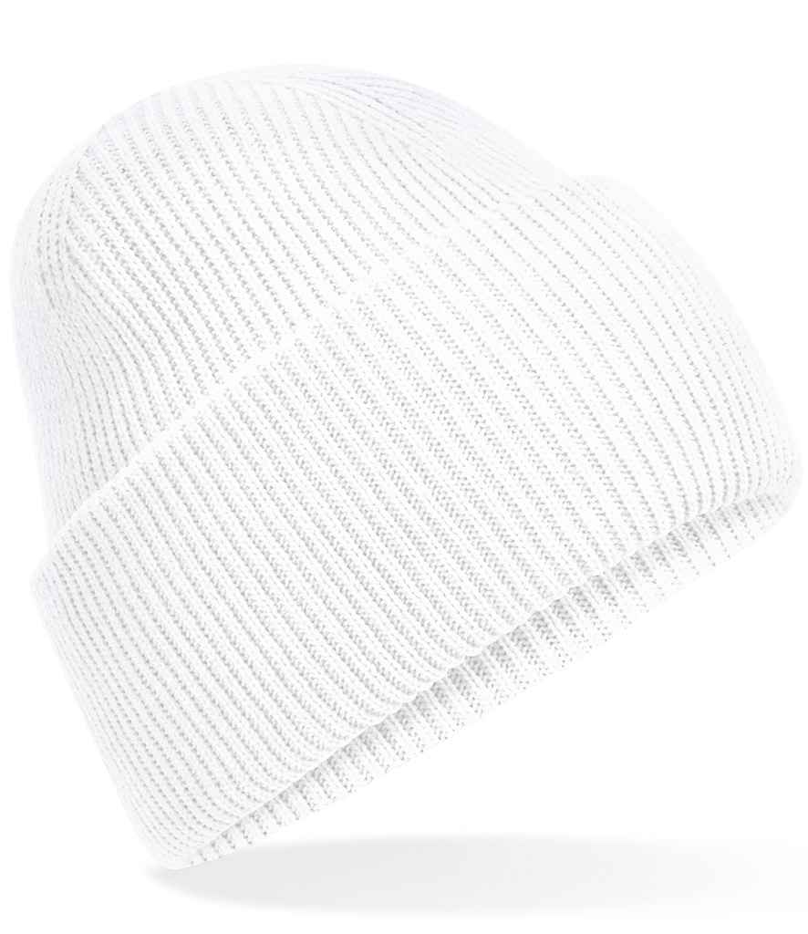 Beechfield Classic Engineered Deep Cuffed Beanie - White