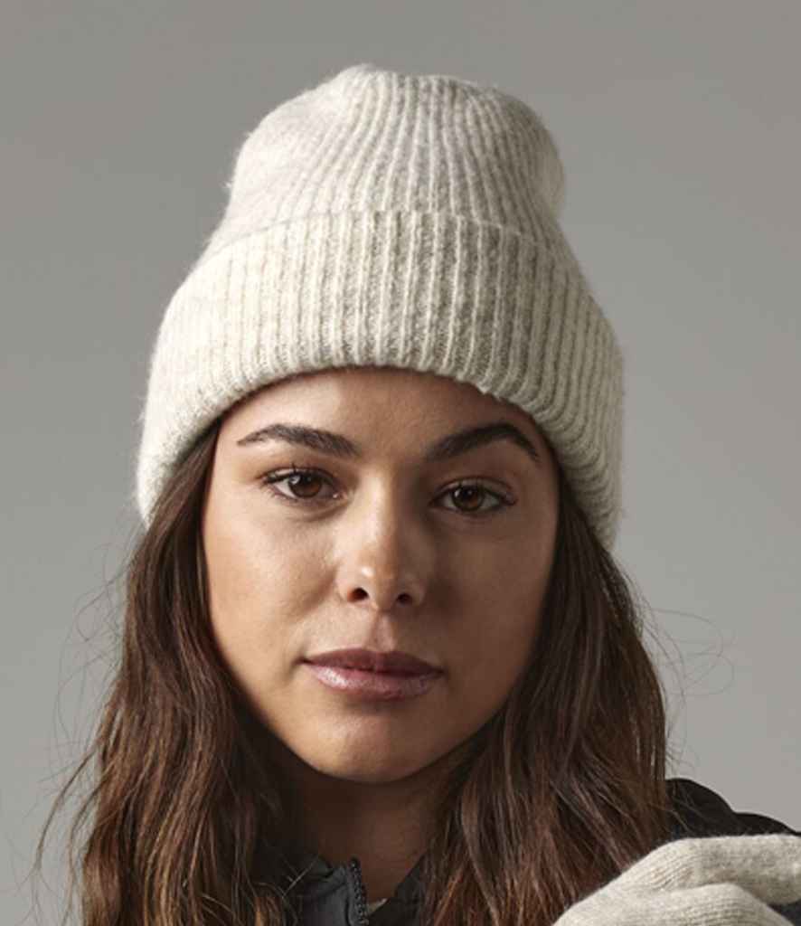 Beechfield Cosy Ribbed Beanie - Almond Marl