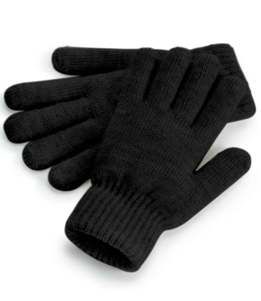 Beechfield Cosy Ribbed Cuff Gloves - Black Marl