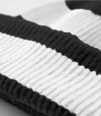 Beechfield Colour Block Beanie - Black/Soft White