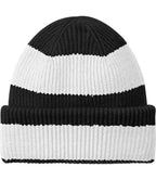 Beechfield Colour Block Beanie - Black/Soft White