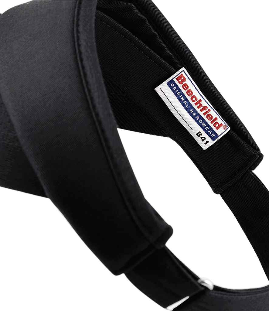 Beechfield Sports Sun Visor - Black