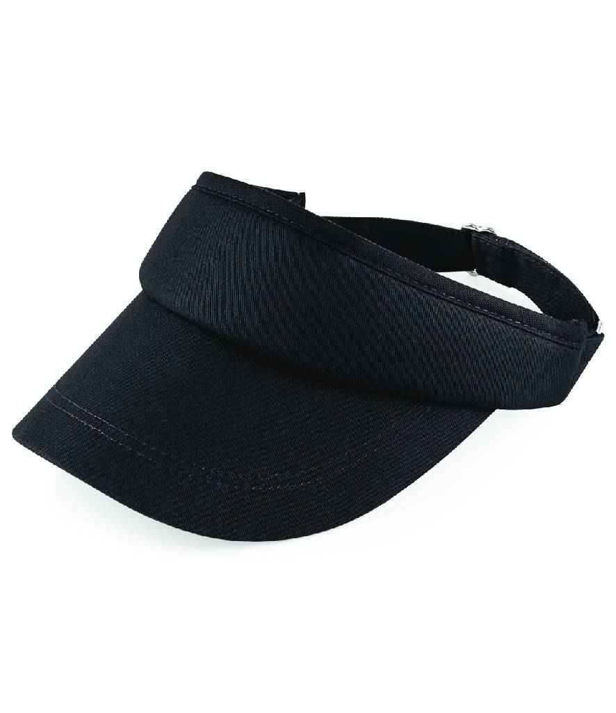 Beechfield Sports Sun Visor - Black