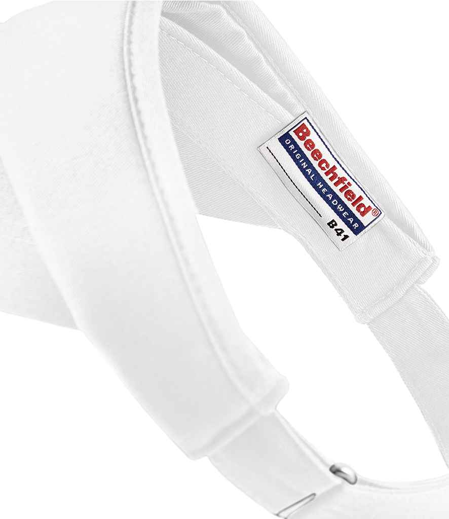 Beechfield Sports Sun Visor - White